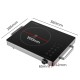 Portable Infrared Ceramic Cooktop 2800W Countertop Burner with Dual Heating Rings No EM Radiation Portable Infrared Ceramic Cooktop 2800W Countertop Burner with Dual Heating Rings No EM Radiation